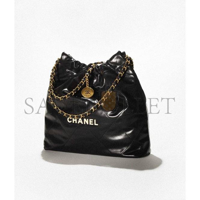 Ch*el 22 handbag silver hardware as3261 b08038 94305 (42*39*8cm）