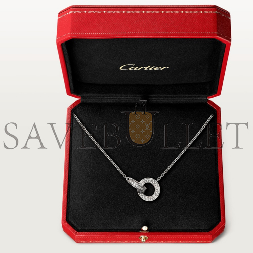 Ca*t*er love necklace, diamond-paved b7216300