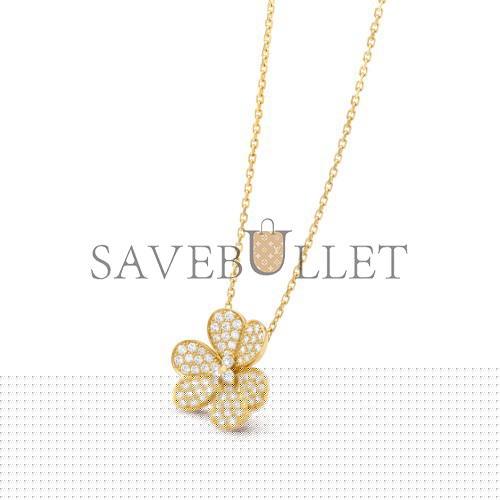V*N CL*F arpels frivole pendant, large model - yellow gold, diamond vcarp0j700