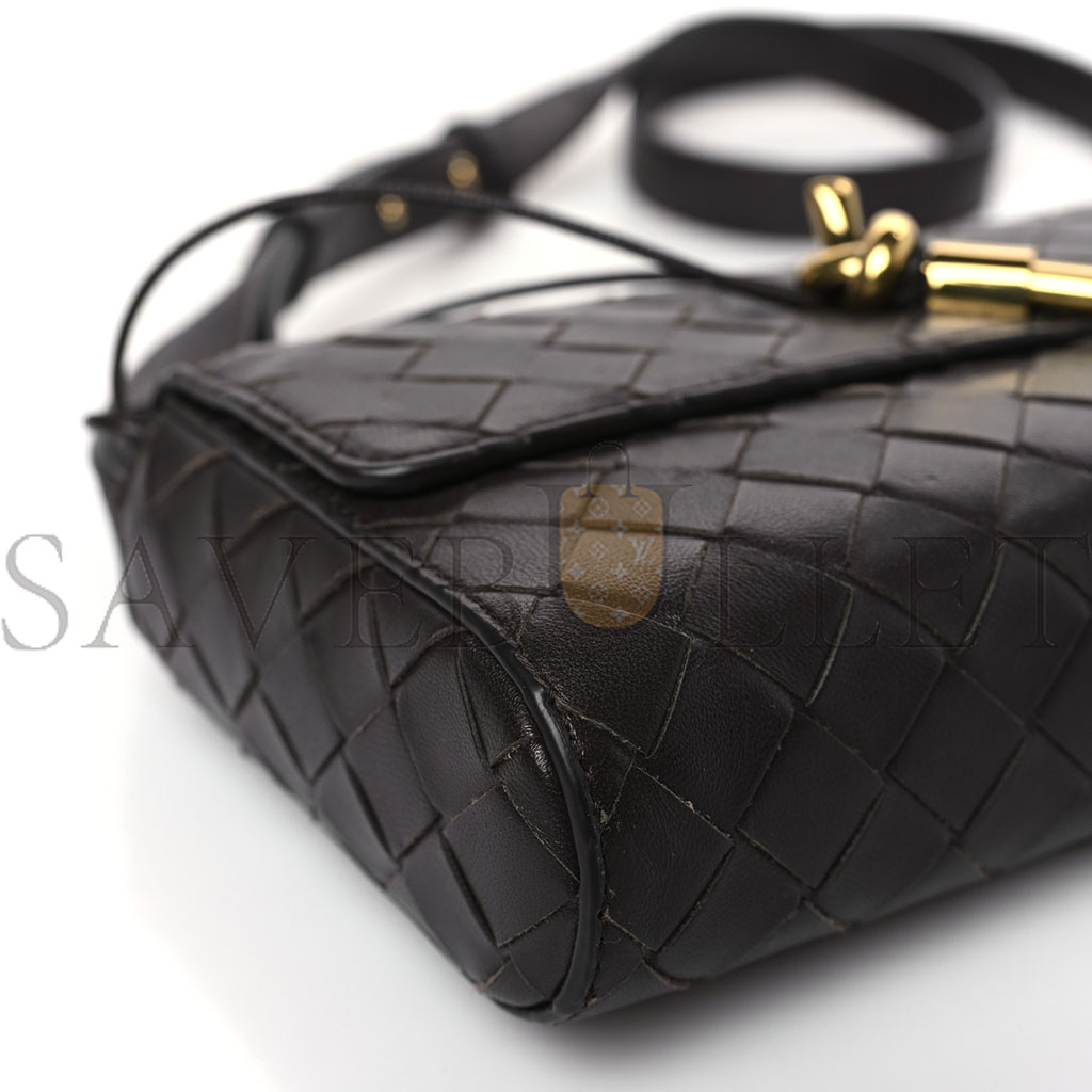 bo*te*ga Ve*ne*ta nappa intrecciato andiamo shoulder bag fondant (22*13*5cm)