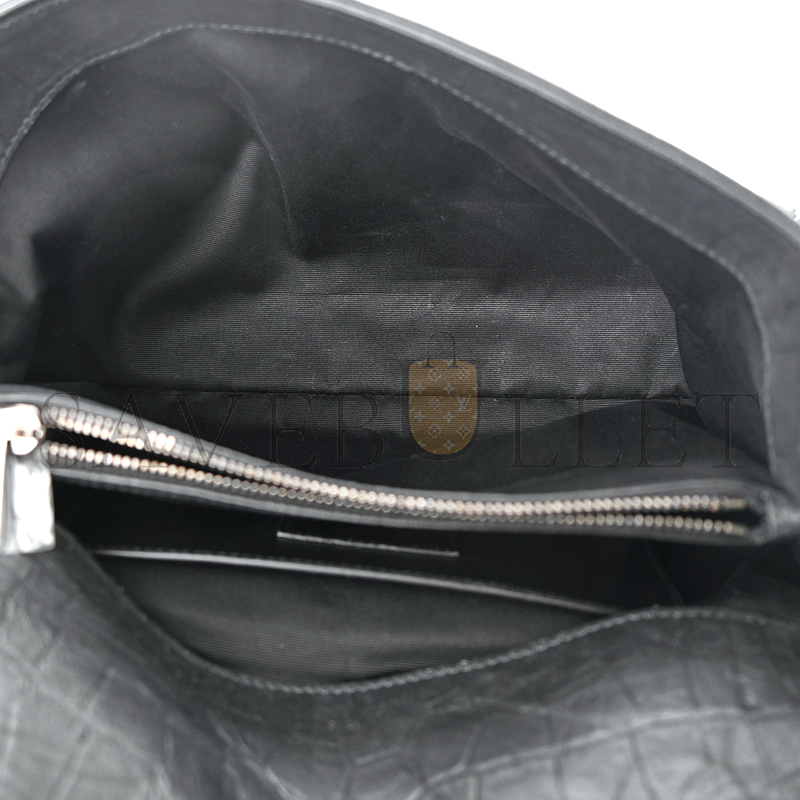 Y*L large west hollywood monogram fold-over grey 1413669 (28*18*11cm)