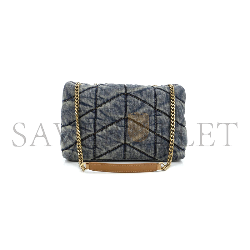 Y*L loulou puffer denim crossbody bag 6203332pt674575 (23*15.8*5.8cm)