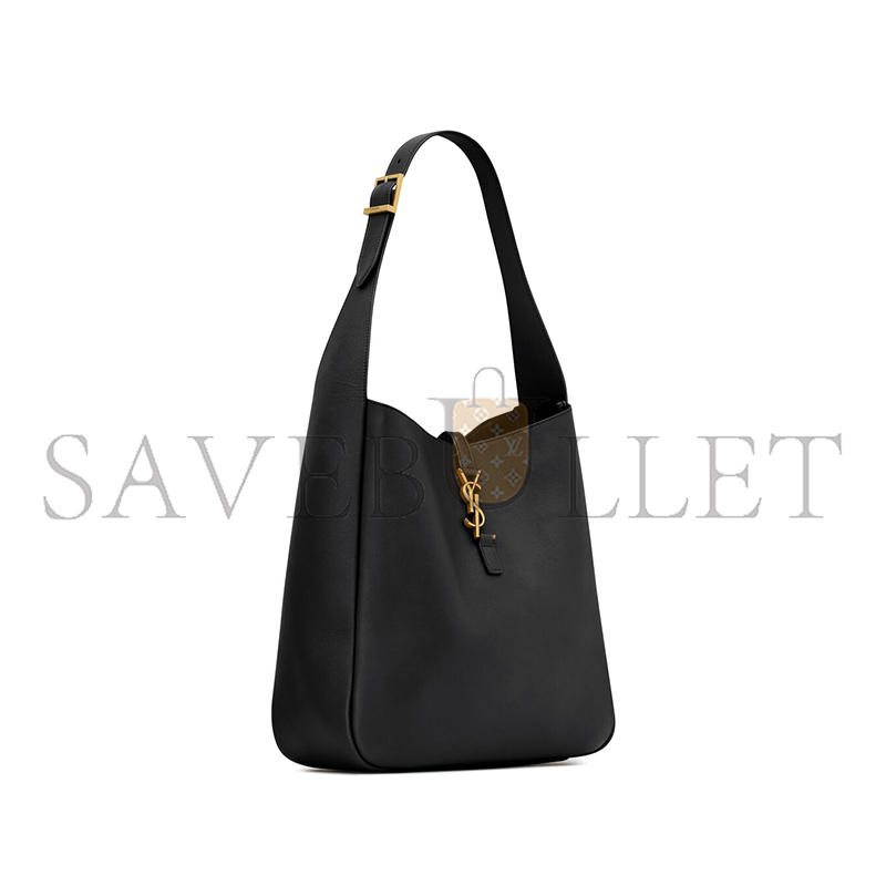 y*l le 5 À 7 S*pple large in grained leather 753837aaauq1000 (30*31*13cm)
