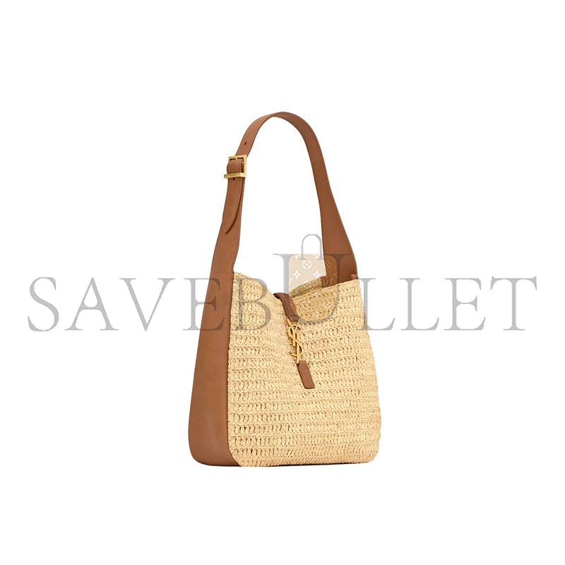 y*l le 5 À 7 S*pple small in raffia and leather 823812gaaez2791 (22*22*9cm)