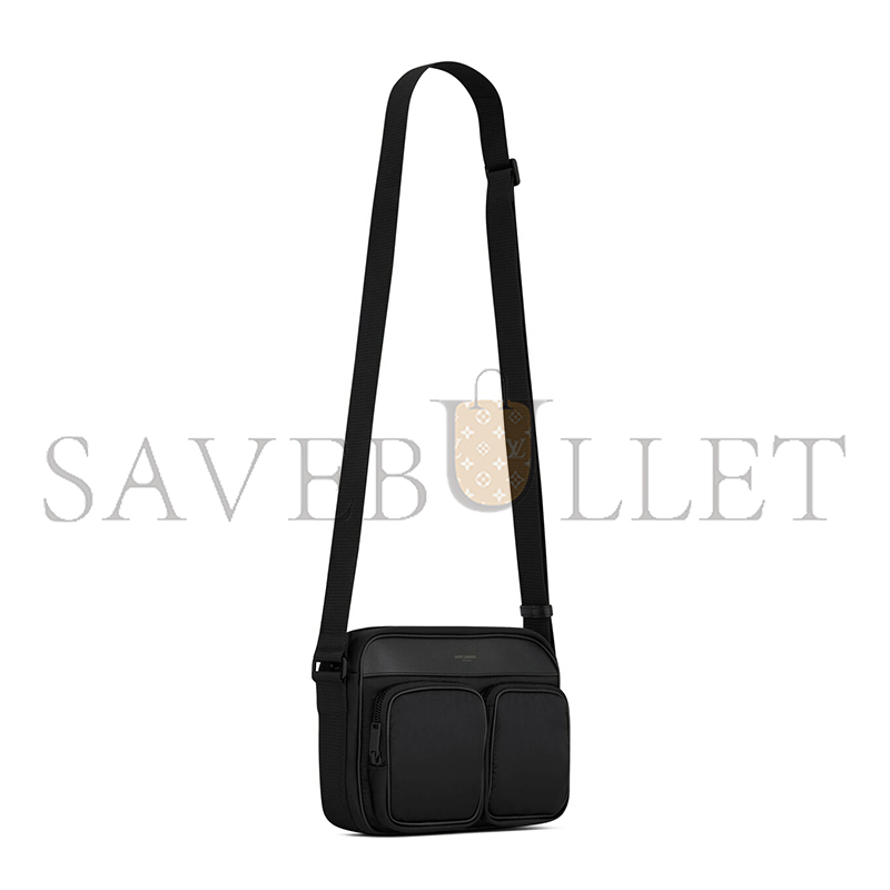 y*l city Sa**t Lau*nt new camera bag in econyl® regenerated nylon 729240fabgk1000 (24.5*17*8cm)