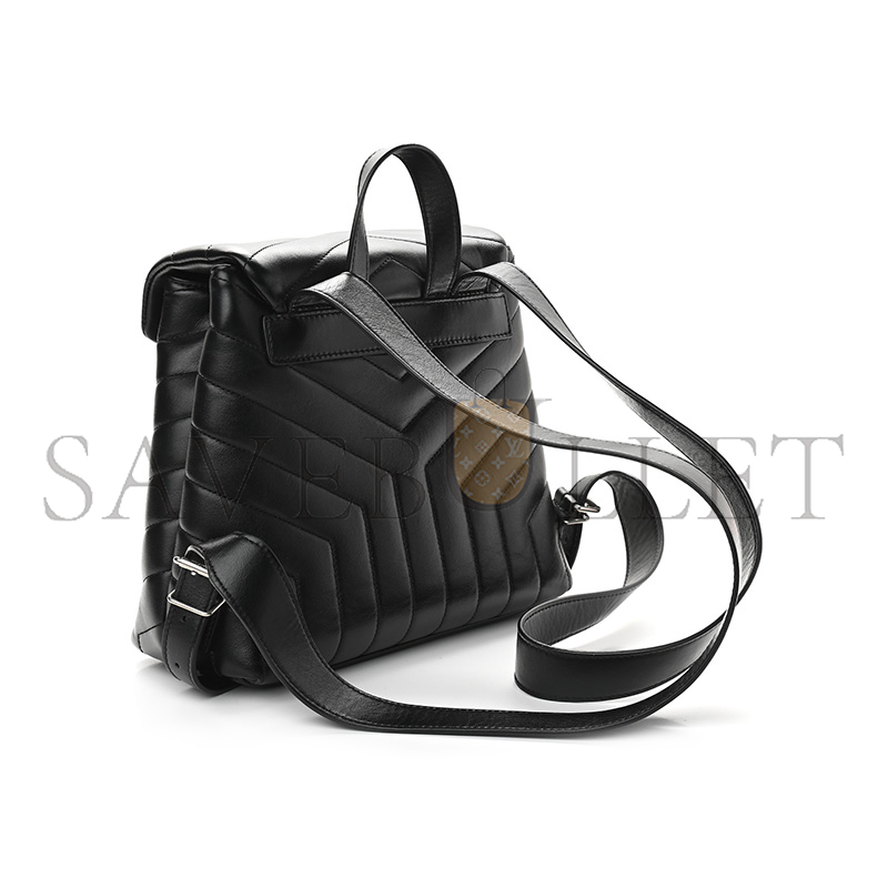Y*L loulou small backpack black in quilted leather 516272909633 (26*22*11cm)