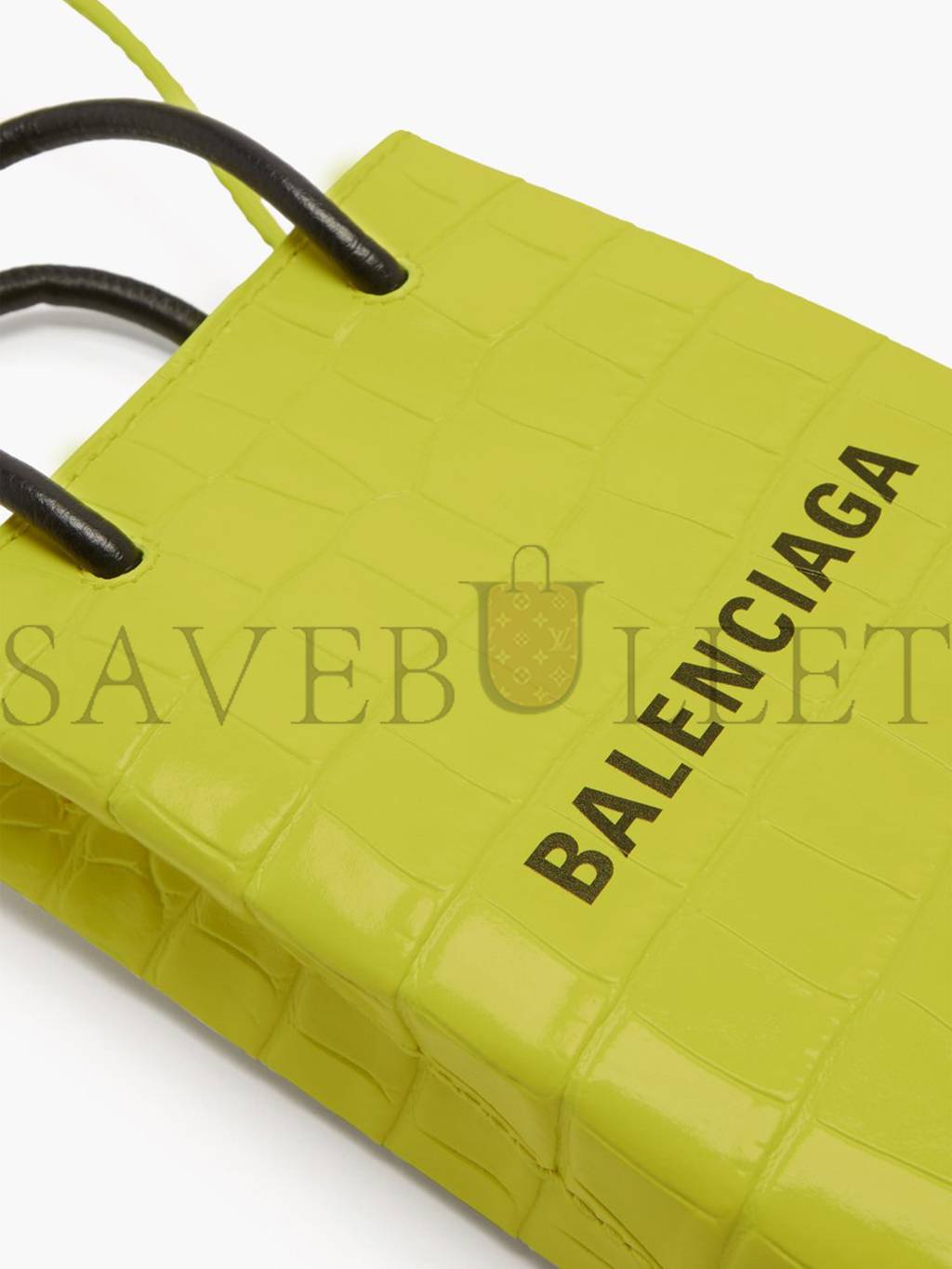 Ba*len*cia*ga yellow shopping mini croc-efffect leather cross-body bag matchesfashion us (18*12.4*4.8cm)