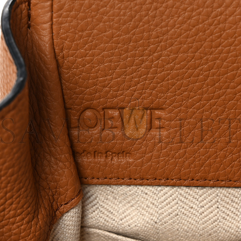 l*ew* calfskin mini hammock shoulder bag tan (20*16*10cm)