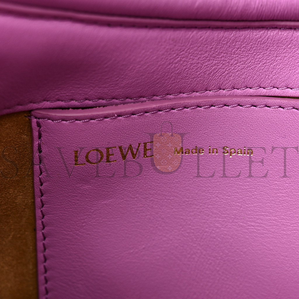 l*ew* shiny nappa calfskin paseo satchel rockrose (25*17*8cm)