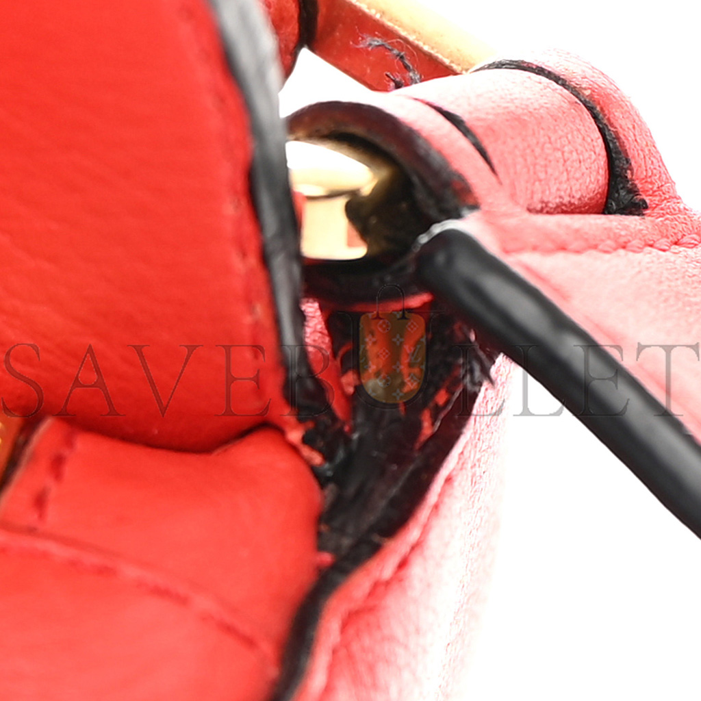 l*ew* calfskin small puzzle bag scarlet (24*16.5*10.5cm)