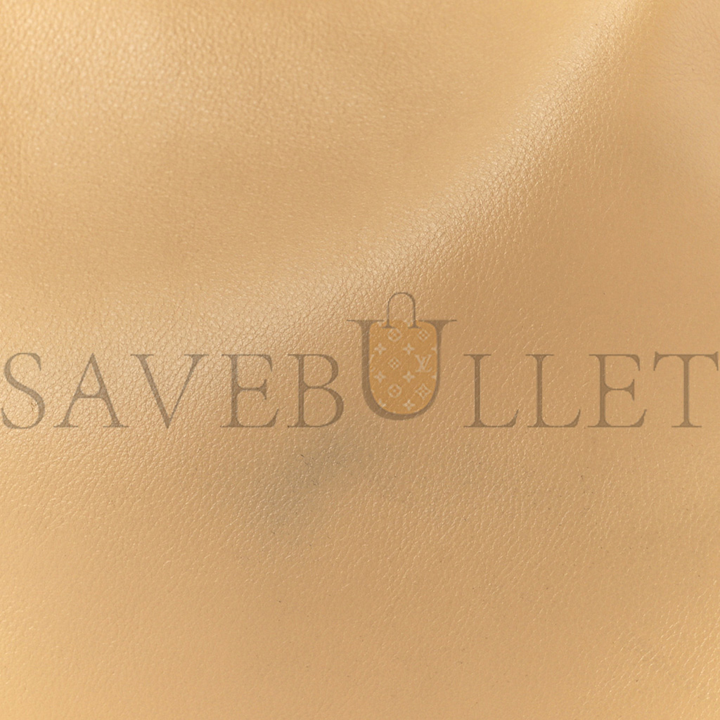 l*ew* calfskin mini flamenco knot clutch dark butter (23*18*7cm)