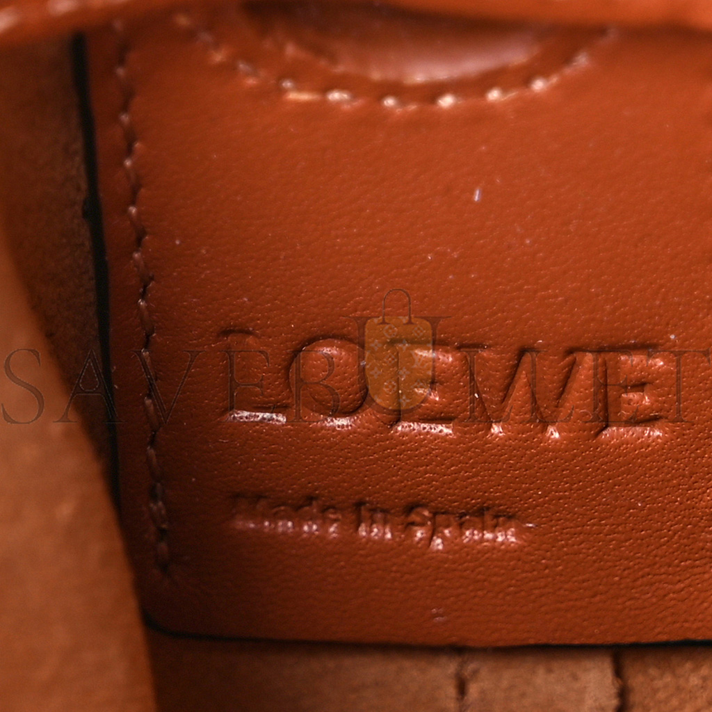 l*ew* calfskin balloon nano bucket bag tan (14*9*5cm)