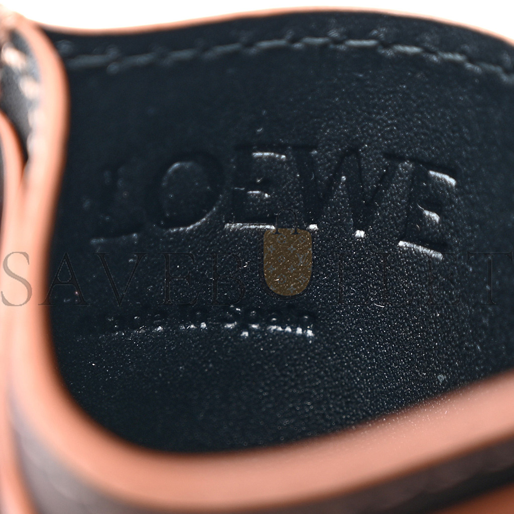 l*ew* calfskin puzzle card holder black (4*3cm)