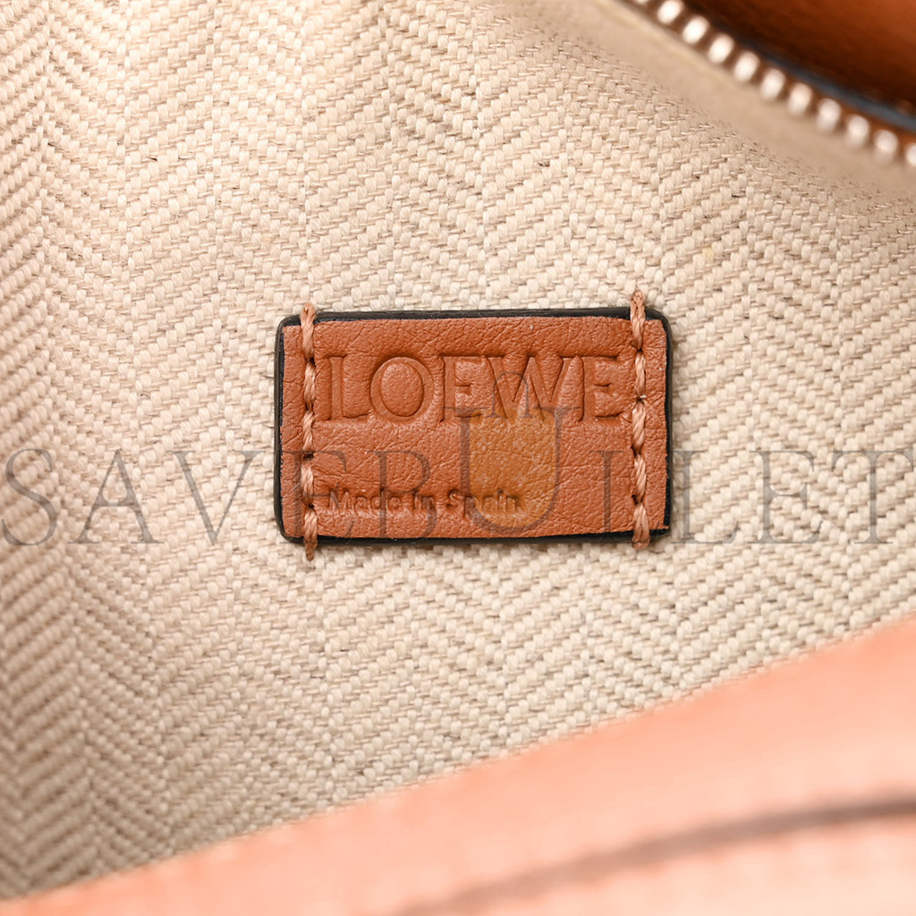 l*ew* calfskin mini puzzle bag tan (18*12.5*8cm)