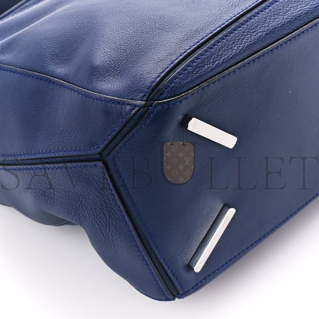 l*ew* calfskin medium puzzle bag marine (29*19.5*14cm)