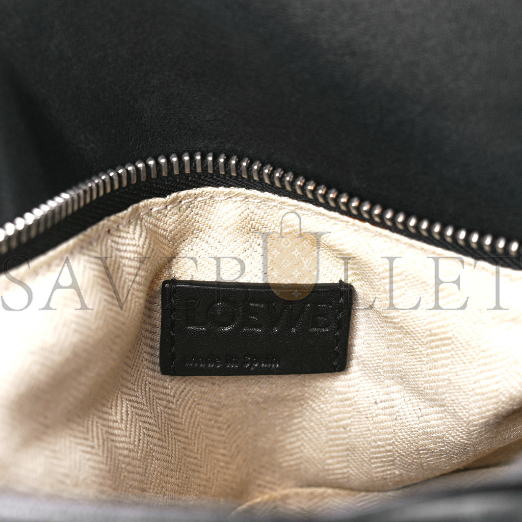 l*ew* calfskin medium puzzle bag black (29*19.5*14cm)