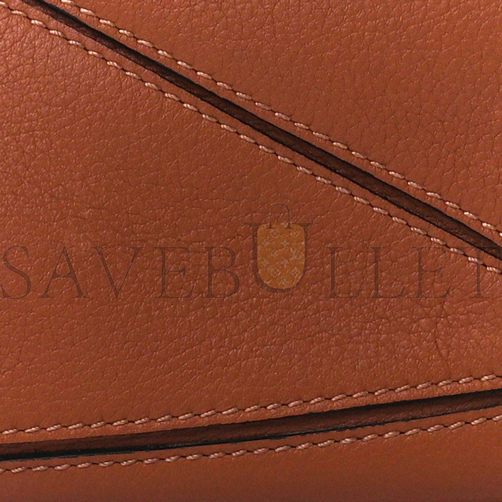 l*ew* calfskin mini puzzle bag tan (18*12.5*8cm)