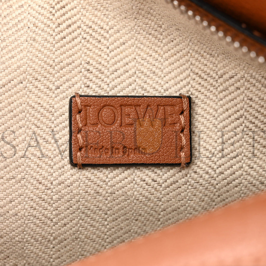 l*ew* calfskin mini puzzle bag tan (18*12.5*8cm)