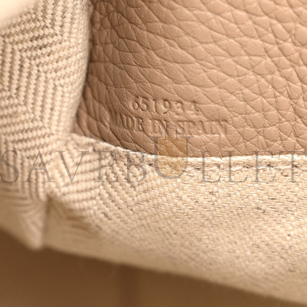 l*ew* grained calfskin small puzzle bag sand mink (24*16.5*10.5cm)