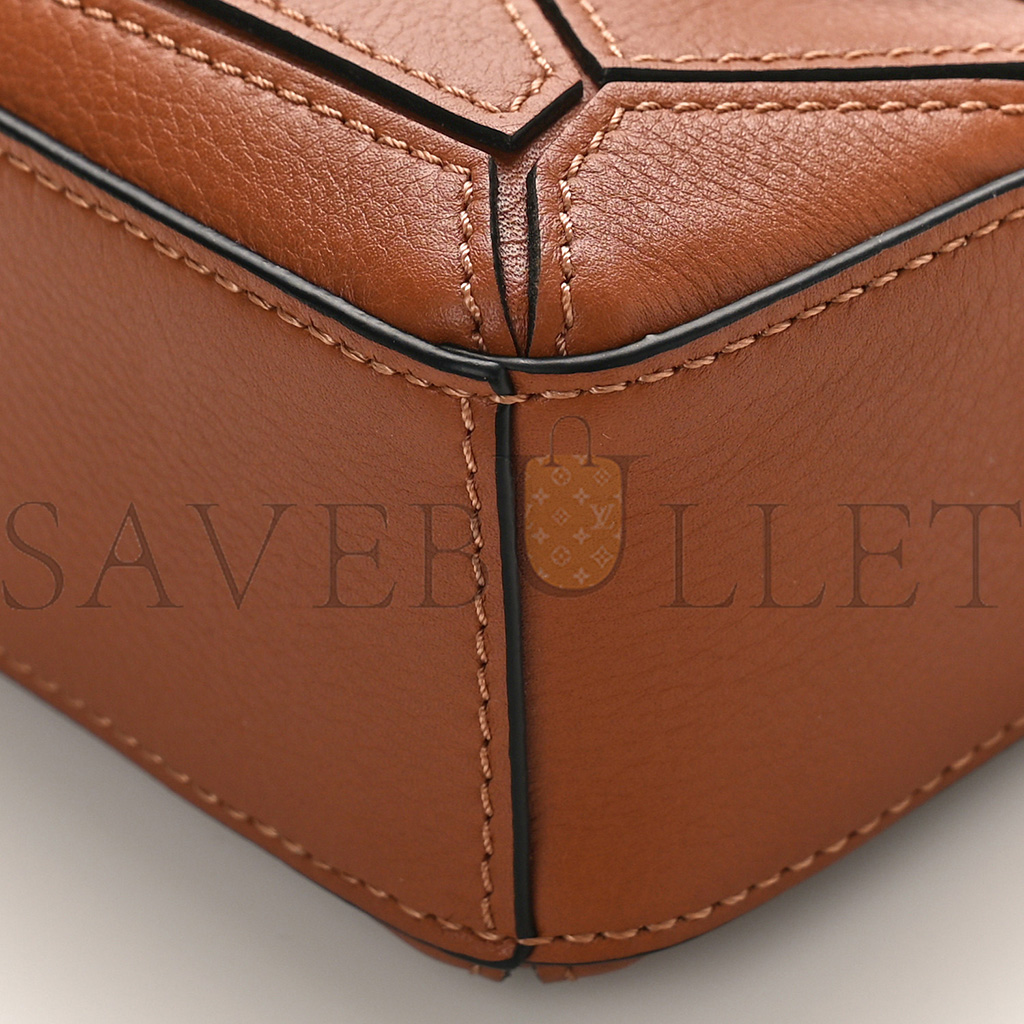 l*ew* calfskin nano puzzle bag tan (13*10*6cm)