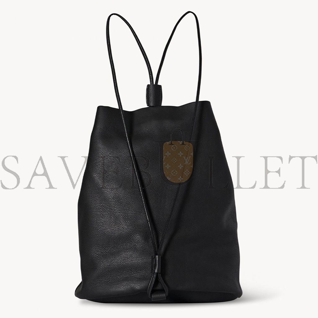 T*e R*w joe backpack in leather black w1632l31bag (30*25*17cm)