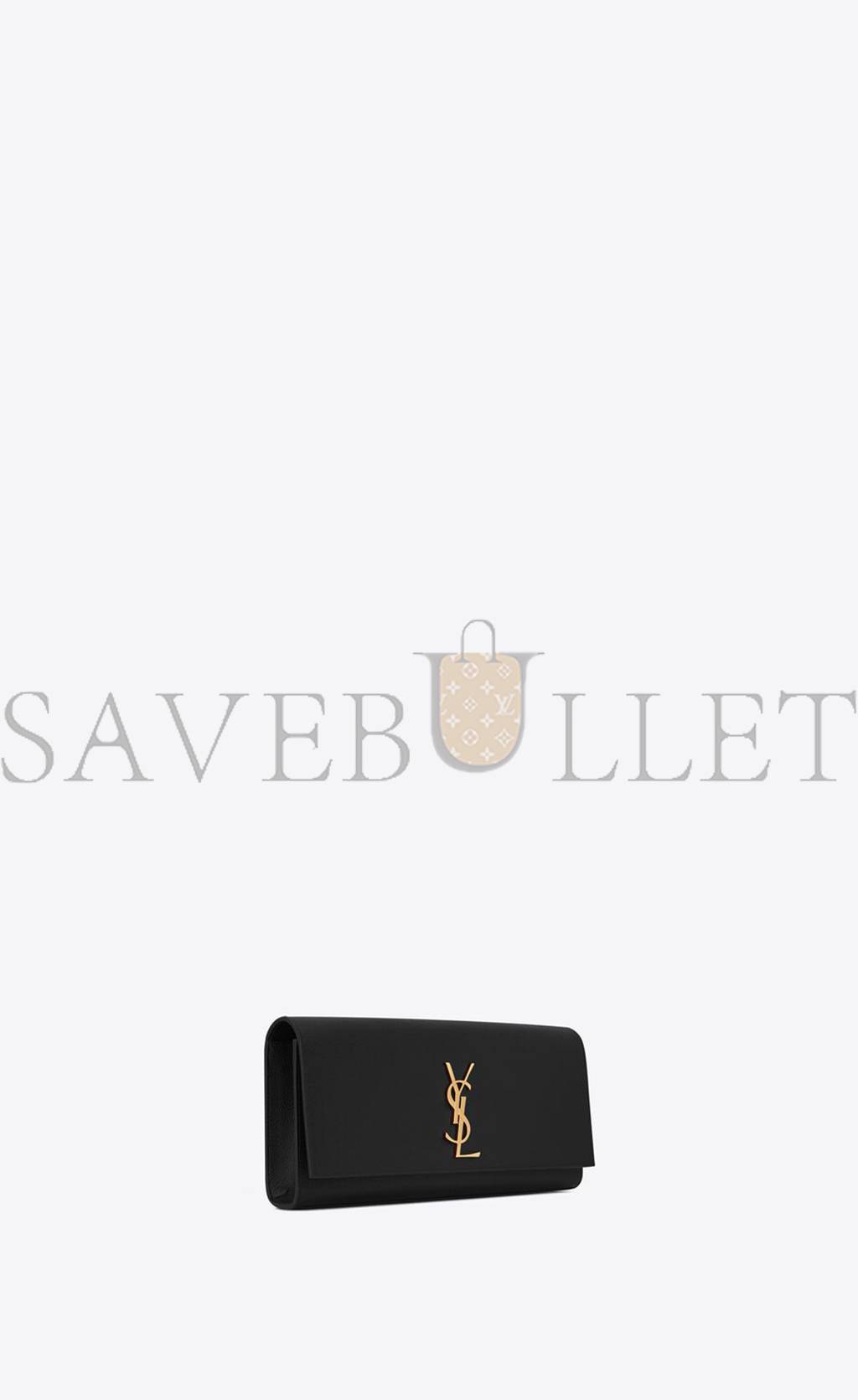 Y*L kate clutch in grain de poudre embossed leather 326079bow0j1000 (27*12.5*5cm)