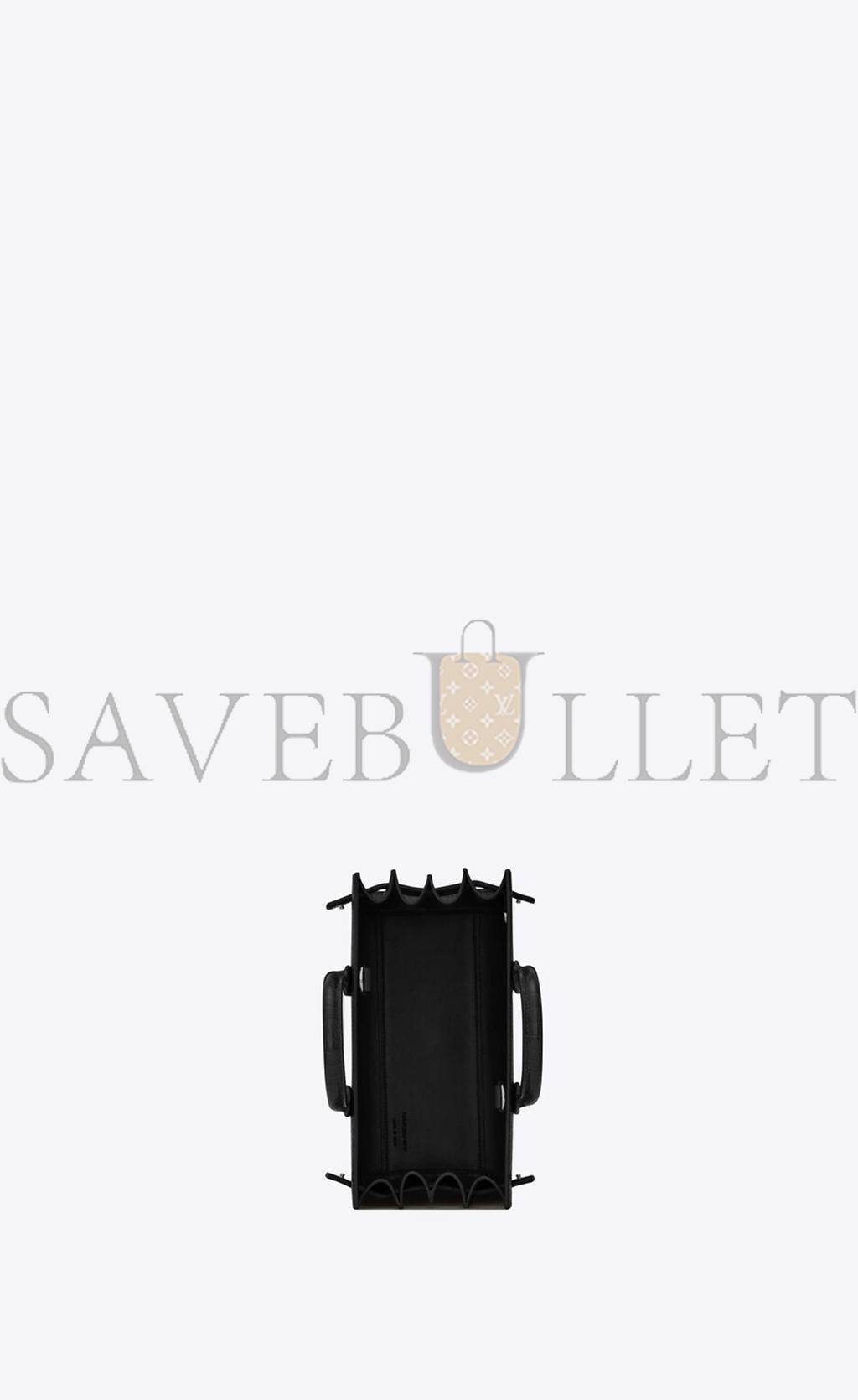 Y*L sac de jour nano in embossed crocodile shiny leather 392035dnd1n1000 (22*18*10.5cm)