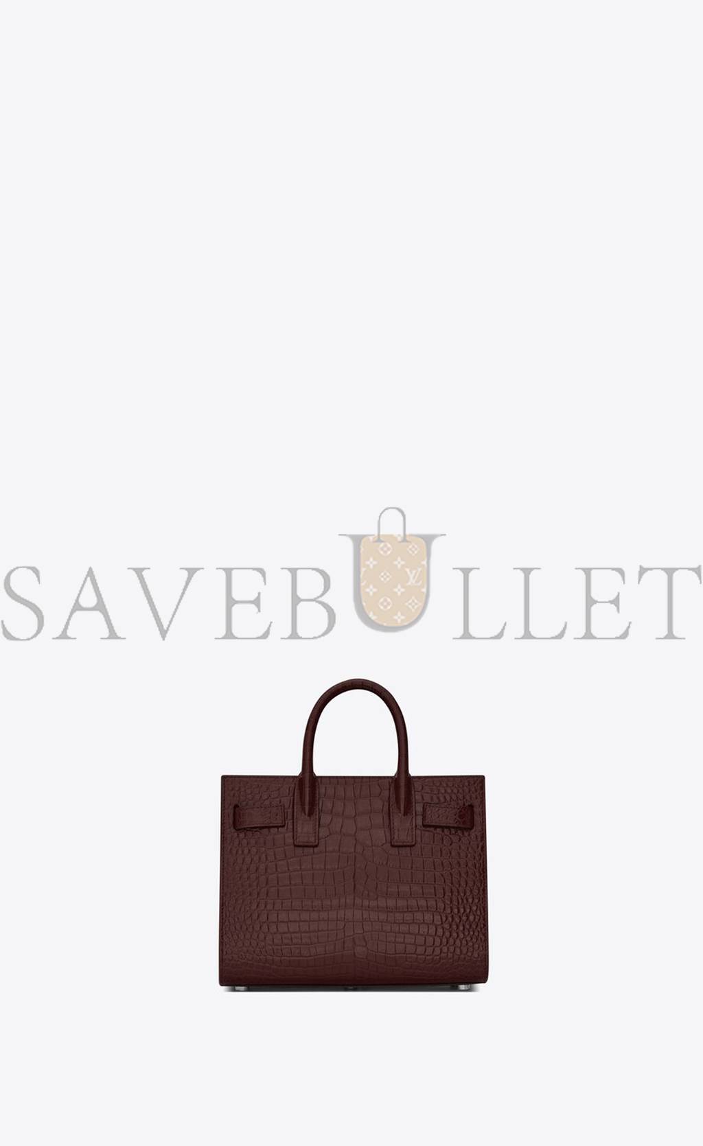 Y*L sac de jour nano in embossed crocodile shiny leather 392035dnd1n6475 (22*18*10.5cm)