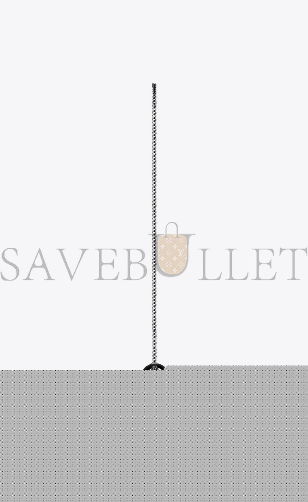Y*L kate small chain bag with tassel in crocodile-embossed shiny leather 474366dnd0n1000 (20*12.5*5cm)