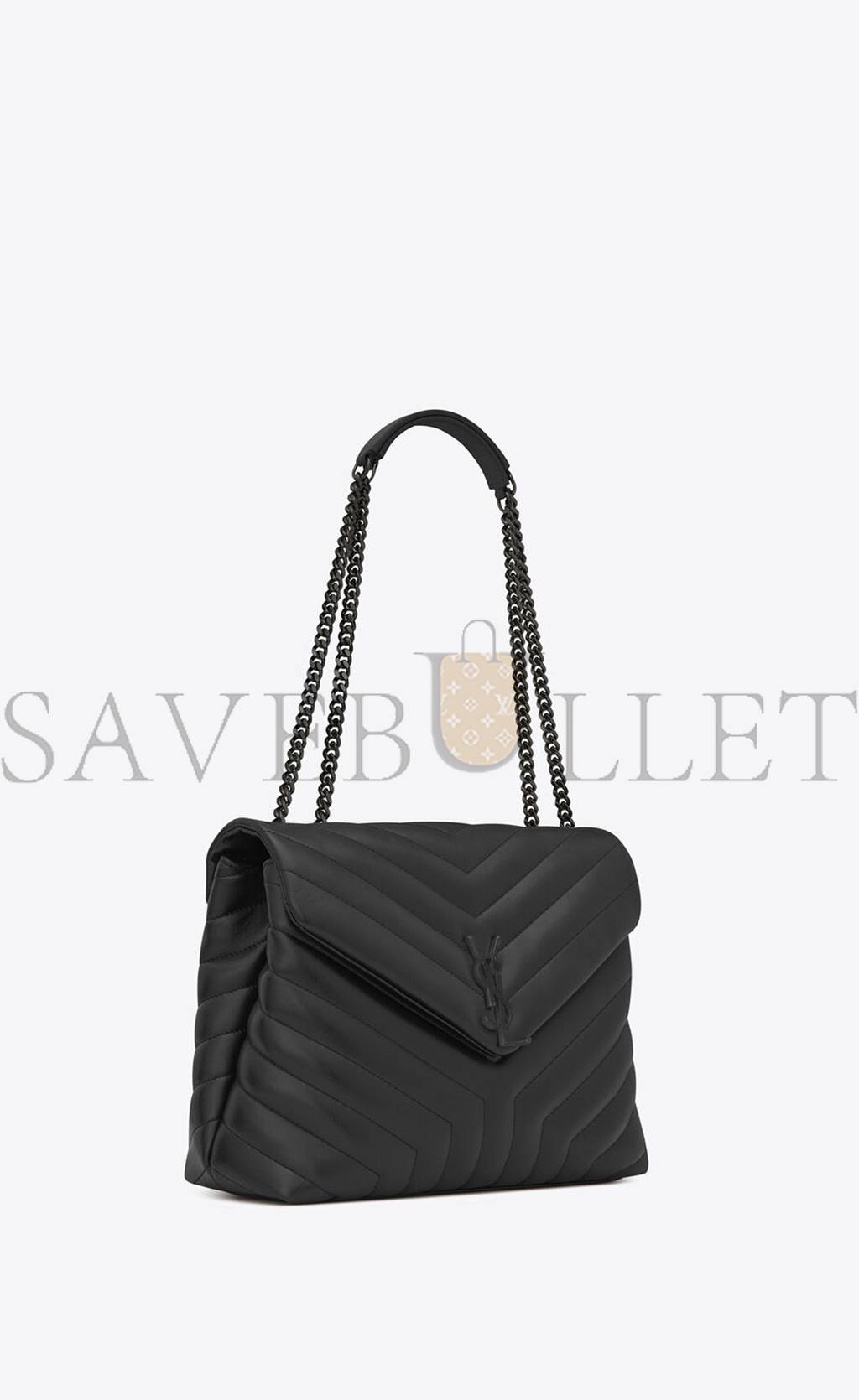 Y*L loulou medium chain bag in quilted leather 574946dv7281000 (32*22*12cm)