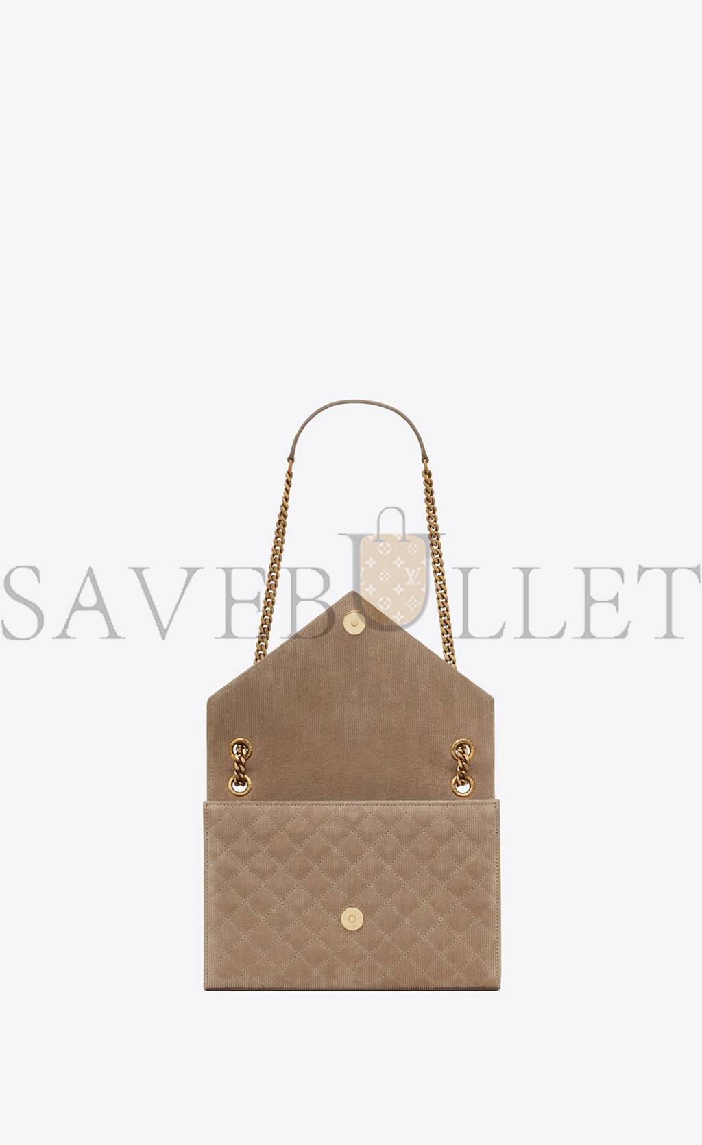 Y*L envelope medium chain bag in mix matelassé corduroy 600185aaaok2826 (24*17.5*6cm)