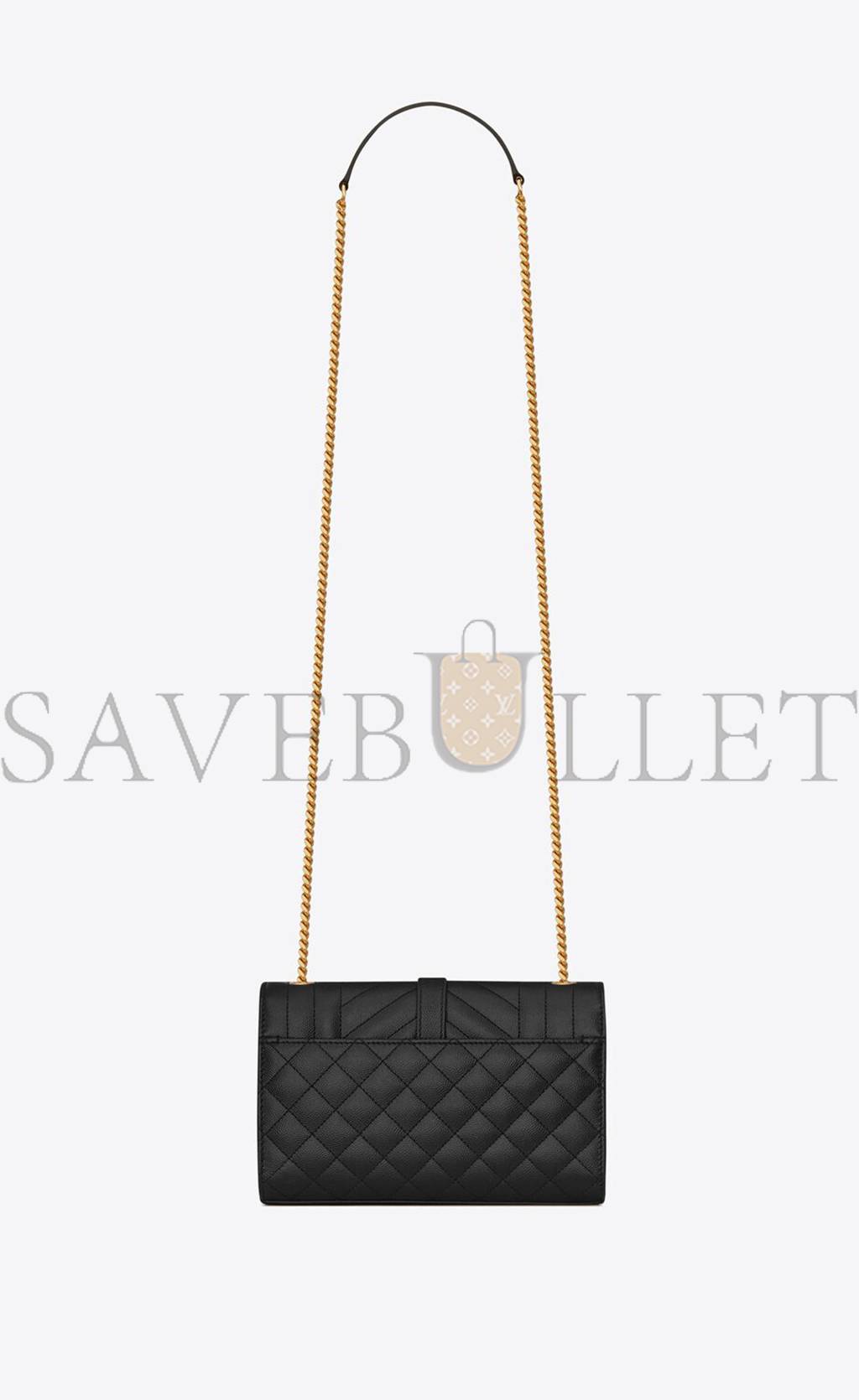 Y*L envelope small bag in mix matelassé grain de poudre embossed leat 600195bow911000 (21*13*6cm)