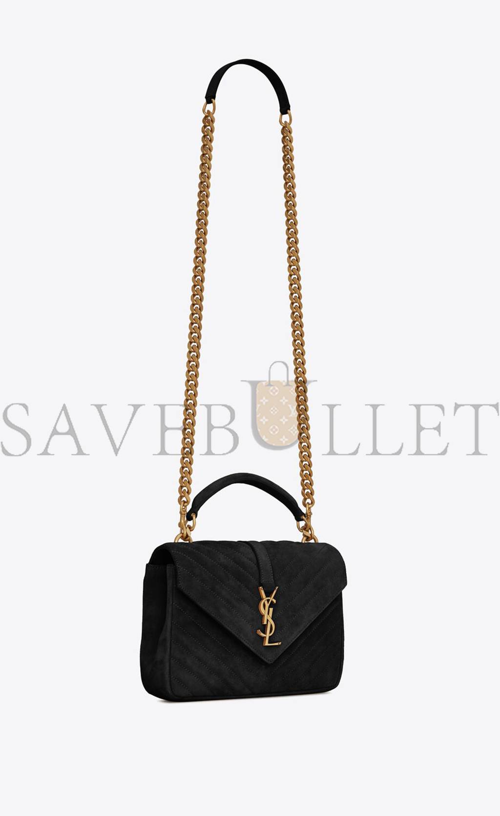 Y*L college medium chain bag in quilted suede 6002791u8071000 (24*17*6.5cm)