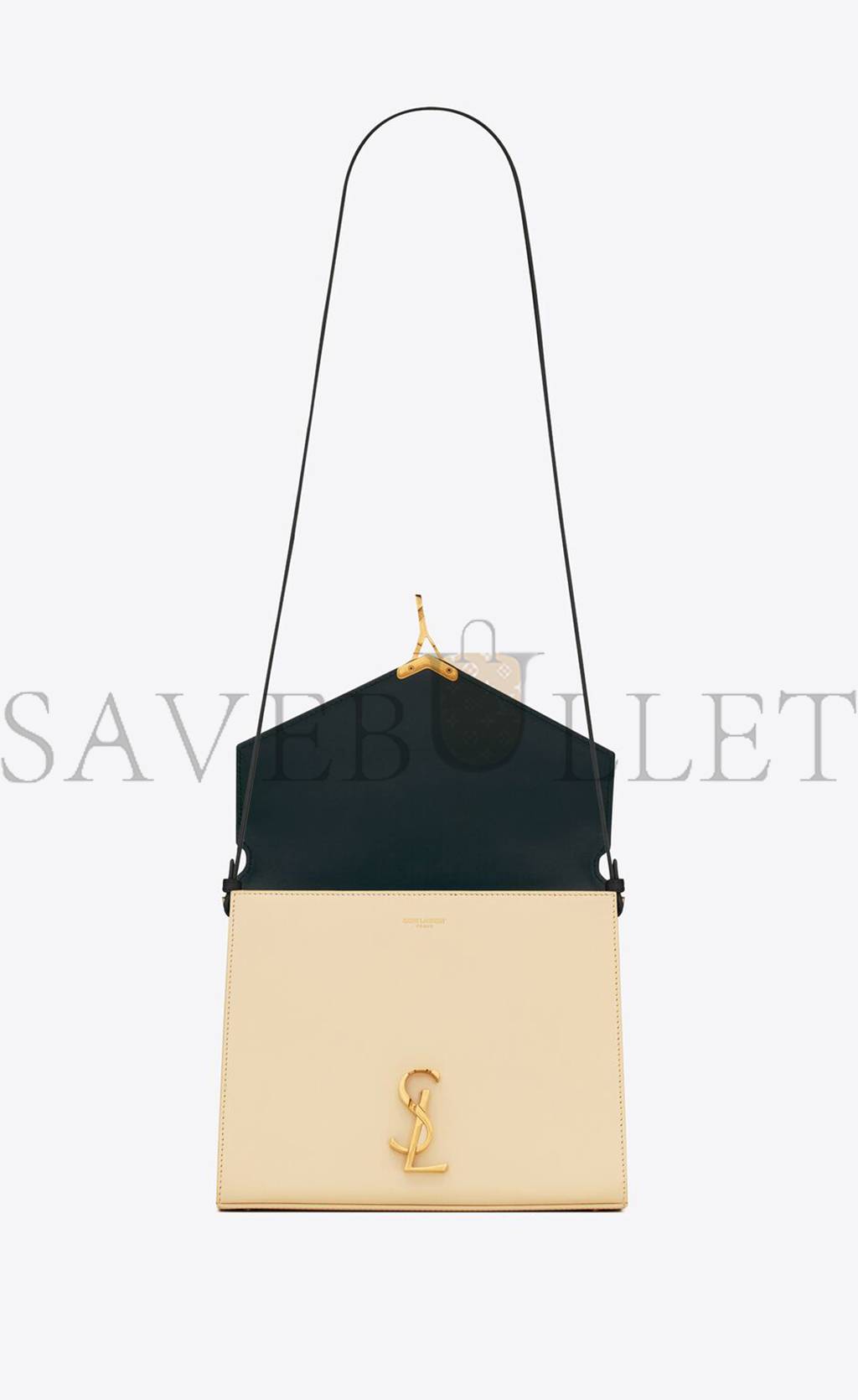 y*l cassandra medium top handle bag in box Sa**t Lau*nt leather 62393116c7w1089 (24.5*20*11.5cm)