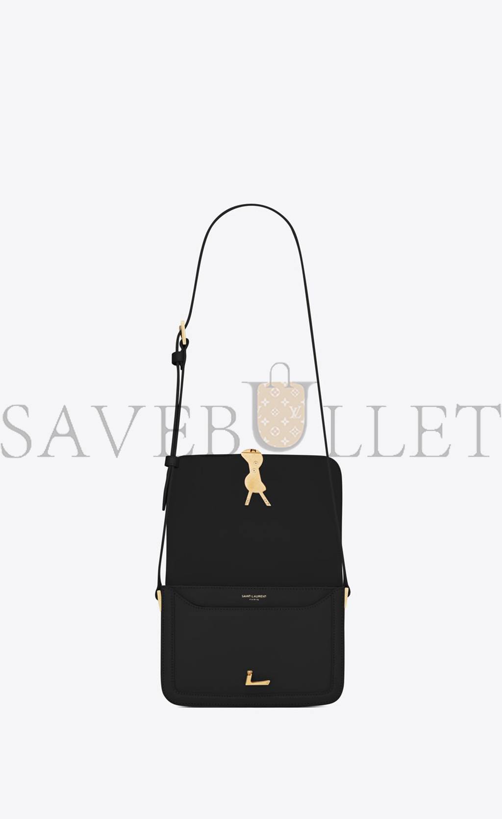y*l solferino small satchel in box Sa**t Lau*nt leather 6343060sx0w1000 (19*13*5cm)