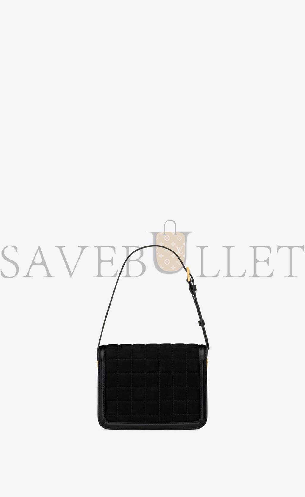 Y*L solferino small satchel in quilted nubuck suede 739139aabr91000 (18.5*14*6cm)